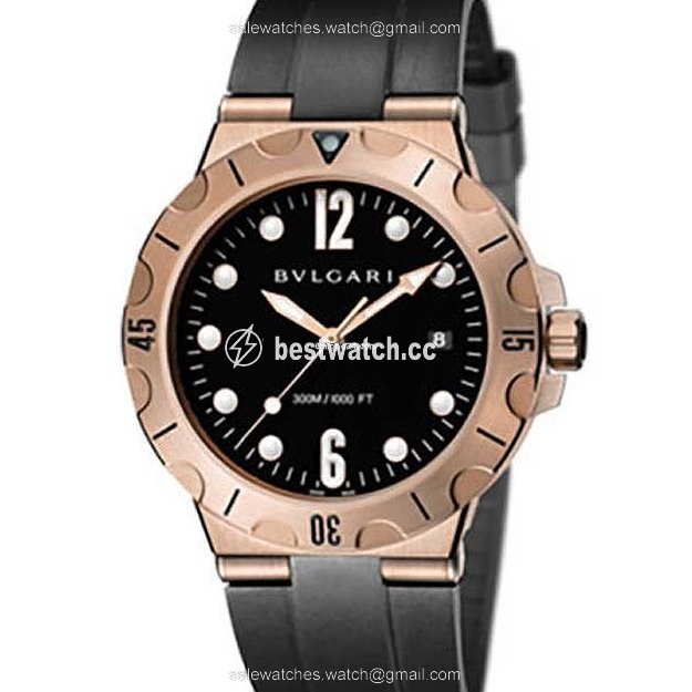 Bulgari Diagono Mens watch Unisex Automatic Rose gold 102326 DPP41BGVSD
