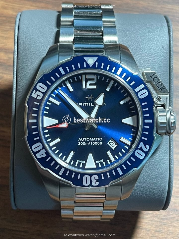Hamilton Khaki Navy Frogman Mens watch Unisex Automatic Steel H77705145