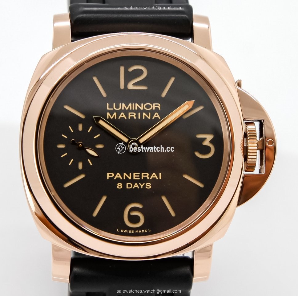 Panerai Luminor Marina 8 Days Mens watch Unisex Manual winding Red gold PAM 00511