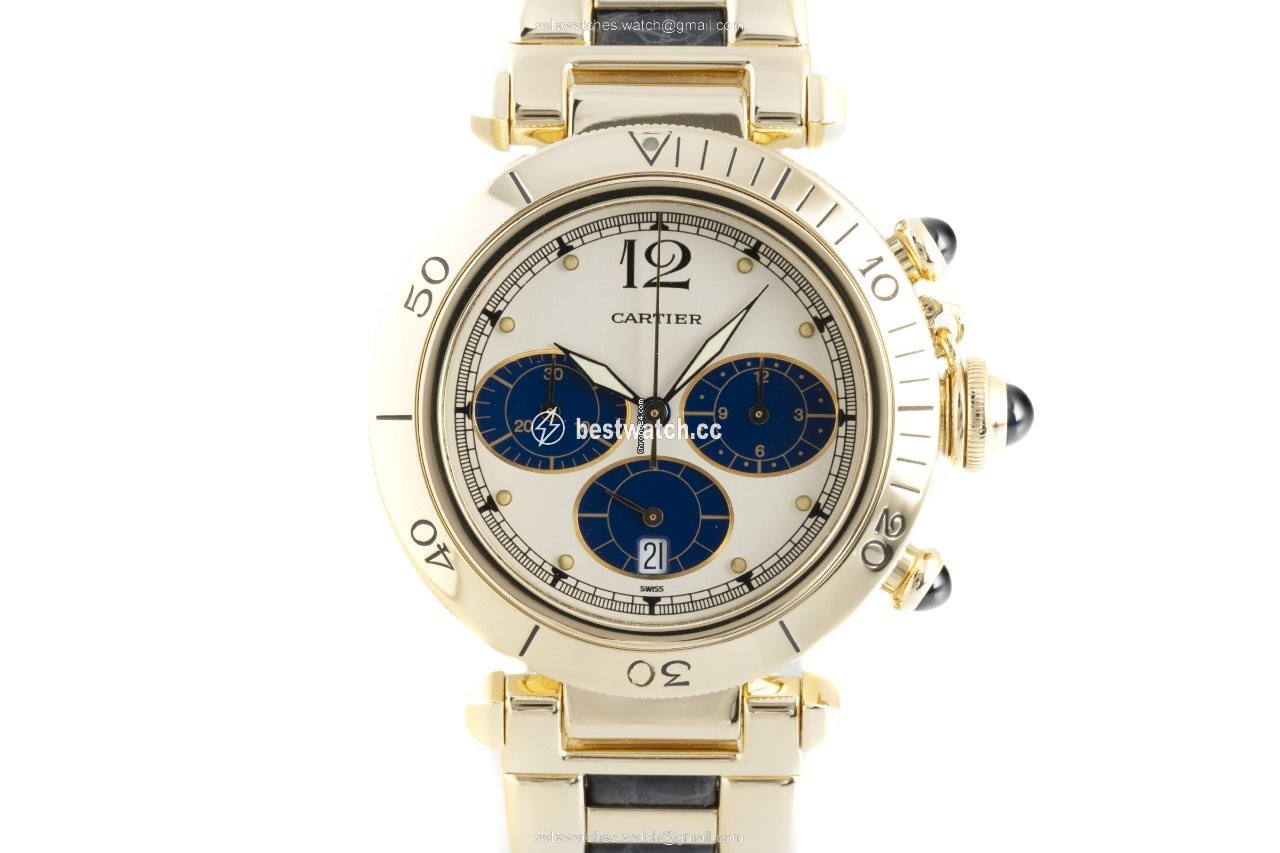 Cartier Pasha Mens watch Unisex Quartz Yellow gold 30009
