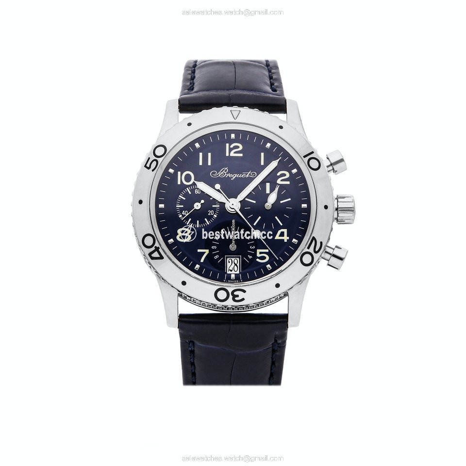 Breguet Type XX - XXI - XXII Mens watch Unisex Automatic White gold 3820BB P2 9W6
