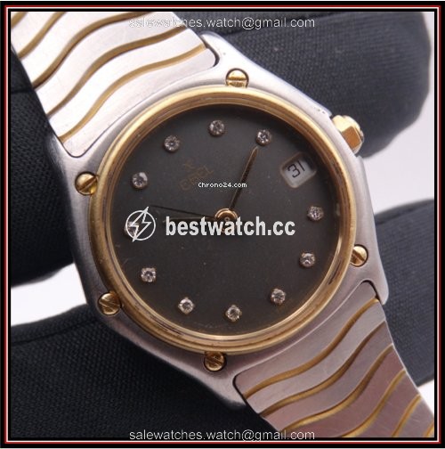 Ebel Sportwave Womens watch Quartz Gold Steel 183908