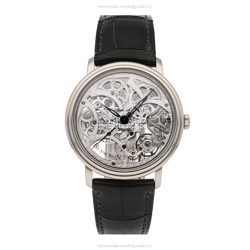 Blancpain Mens watch Unisex Manual winding White gold 6633-1500-55B
