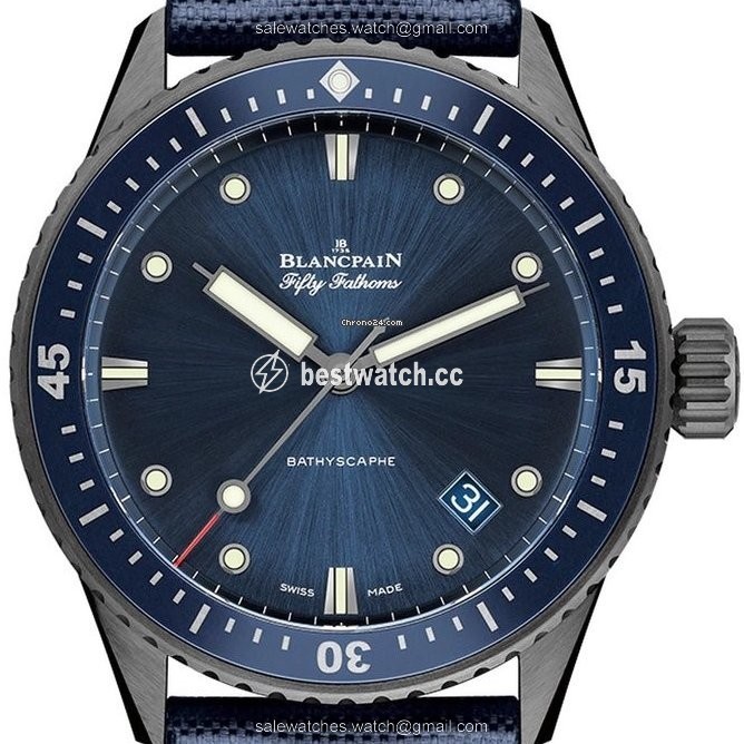 Blancpain Fifty Fathoms Bathyscaphe Mens watch Unisex Automatic Ceramic 5000-0240-052A