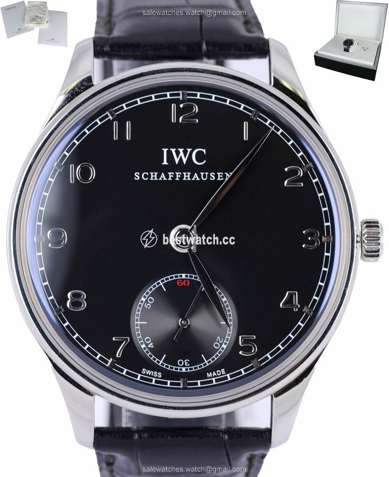 IWC Portuguese Hand-Wound Mens watch Unisex Manual winding Steel IW545407