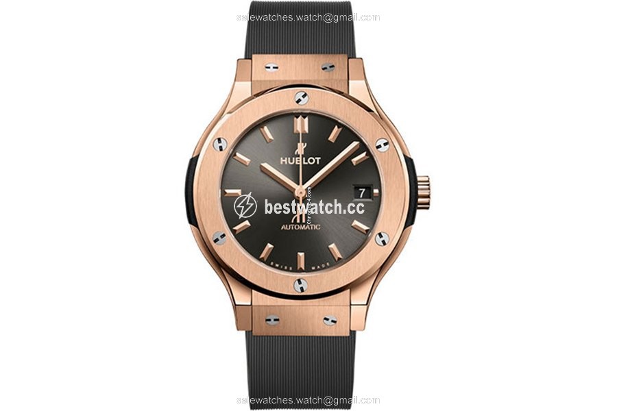 Hublot Classic Fusion Racing Grey Mens watch Unisex Automatic Rose gold 565.OX.7081.RX