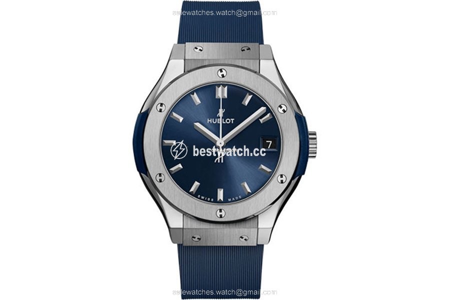 Hublot Classic Fusion Blue Mens watch Unisex Automatic Titanium 581.NX.7170.RX