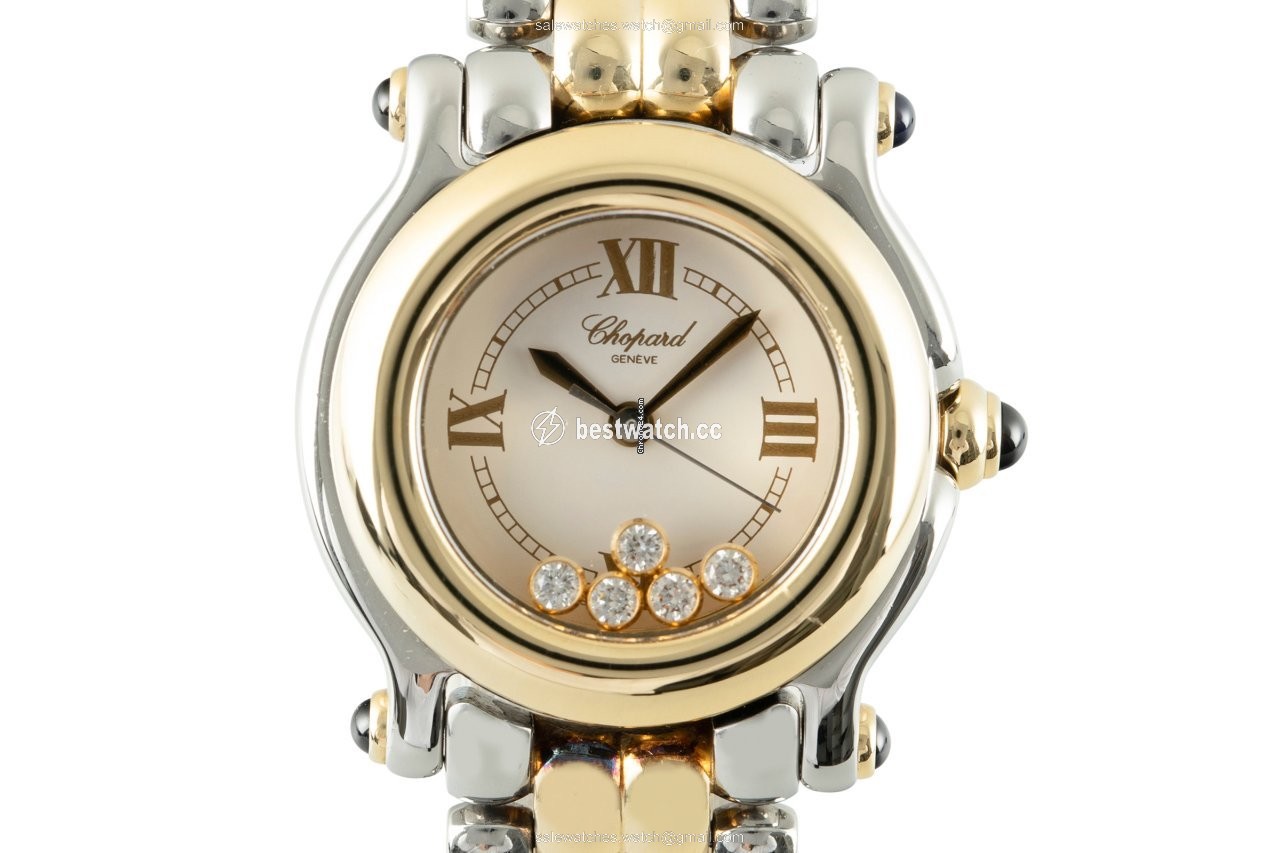 Chopard Happy Sport Womens watch Quartz Gold Steel 27 8251-23