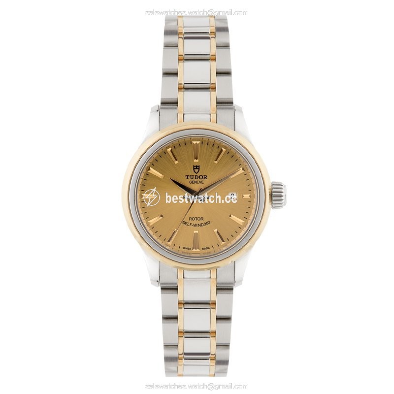 Tudor Style Womens watch Automatic Gold Steel 12103