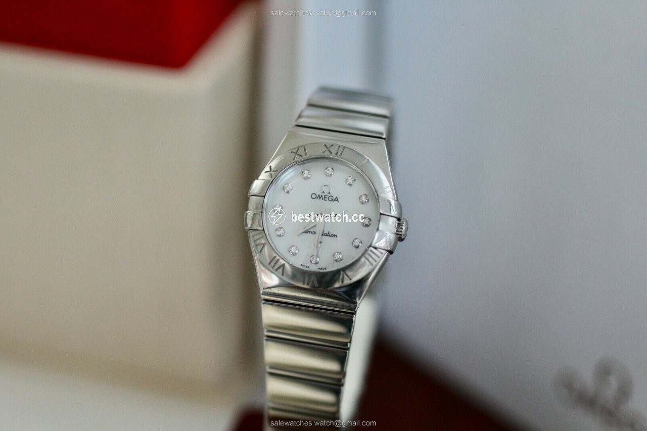 Omega Constellation Quartz Womens watch Quartz Steel 123.10.24.60.55.001