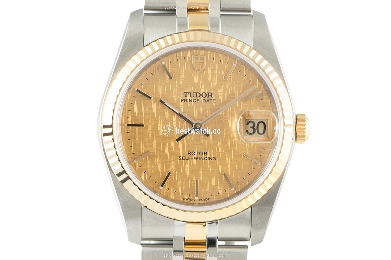 Tudor Prince Date Mens watch Unisex Automatic Gold Steel 74033