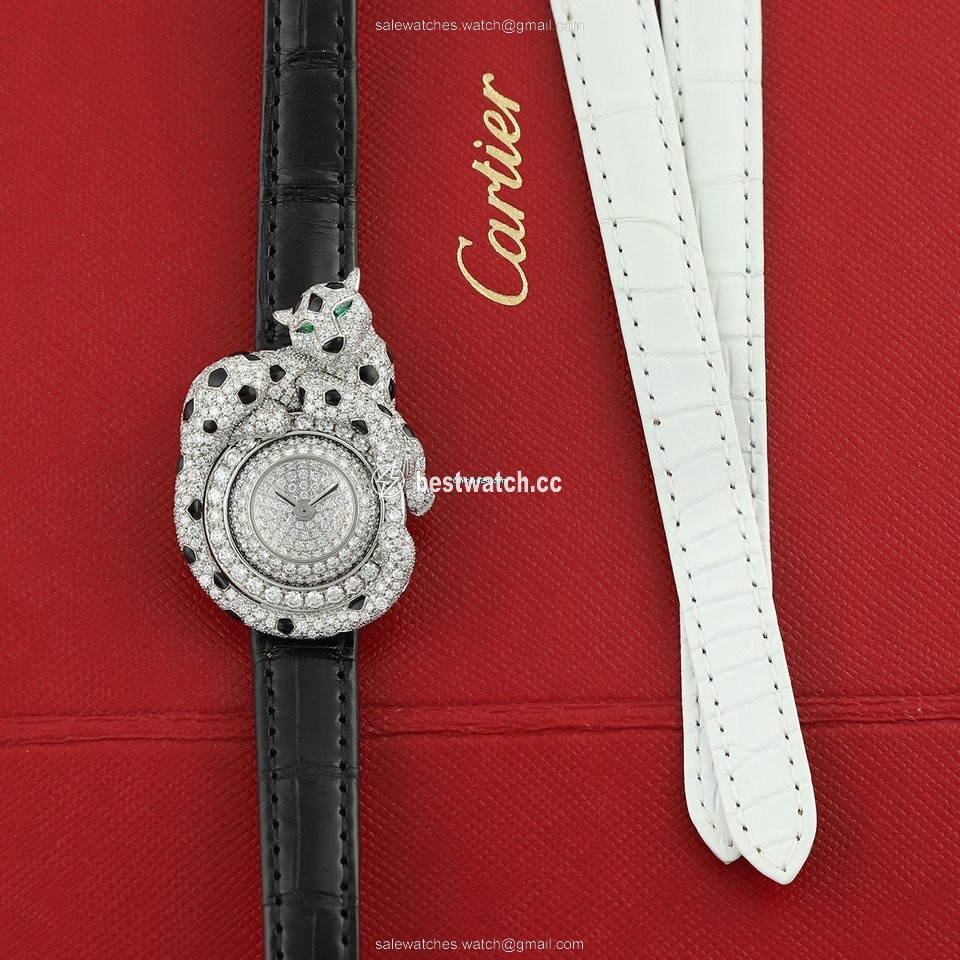 Cartier Panthere Womens watch Quartz White gold hpi00773