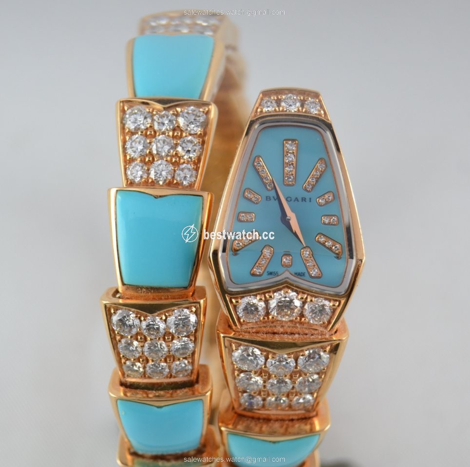 Bulgari Serpenti Womens watch Quartz Rose gold SP P 26G