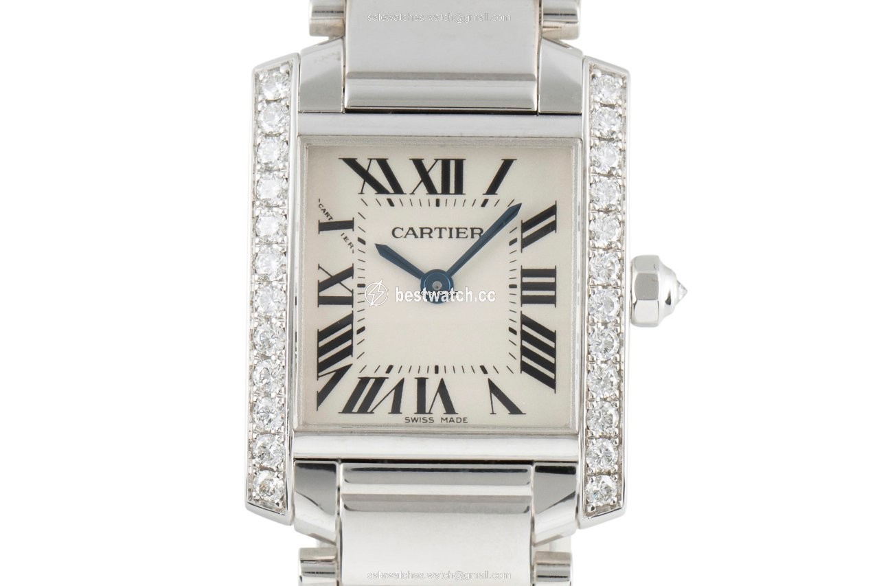 Cartier Tank Francaise Womens watch Quartz White gold 2403