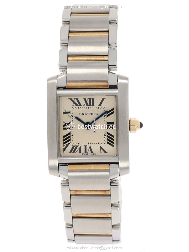 Cartier Tank Francaise Womens watch Quartz Gold Steel W51007Q4