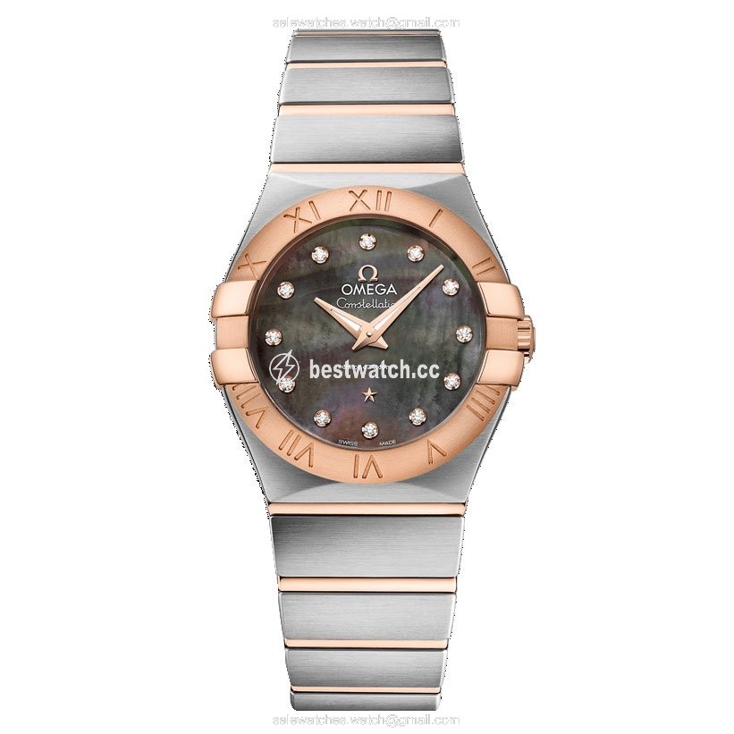 Omega Constellation Quartz Womens watch Quartz Gold Steel 123.20.27.60.57.006