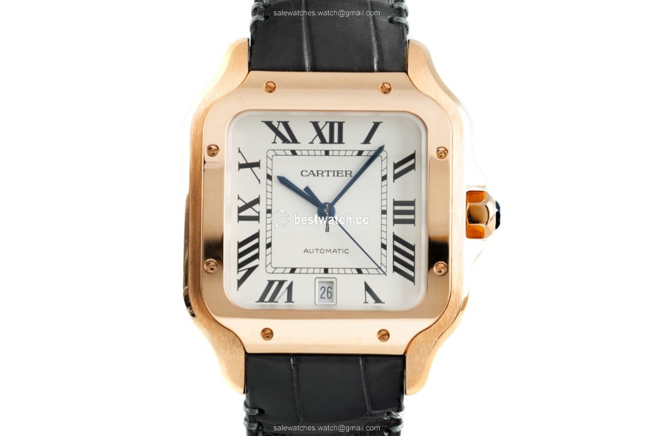 Cartier Santos Mens watch Unisex Automatic Red gold WGSA0011