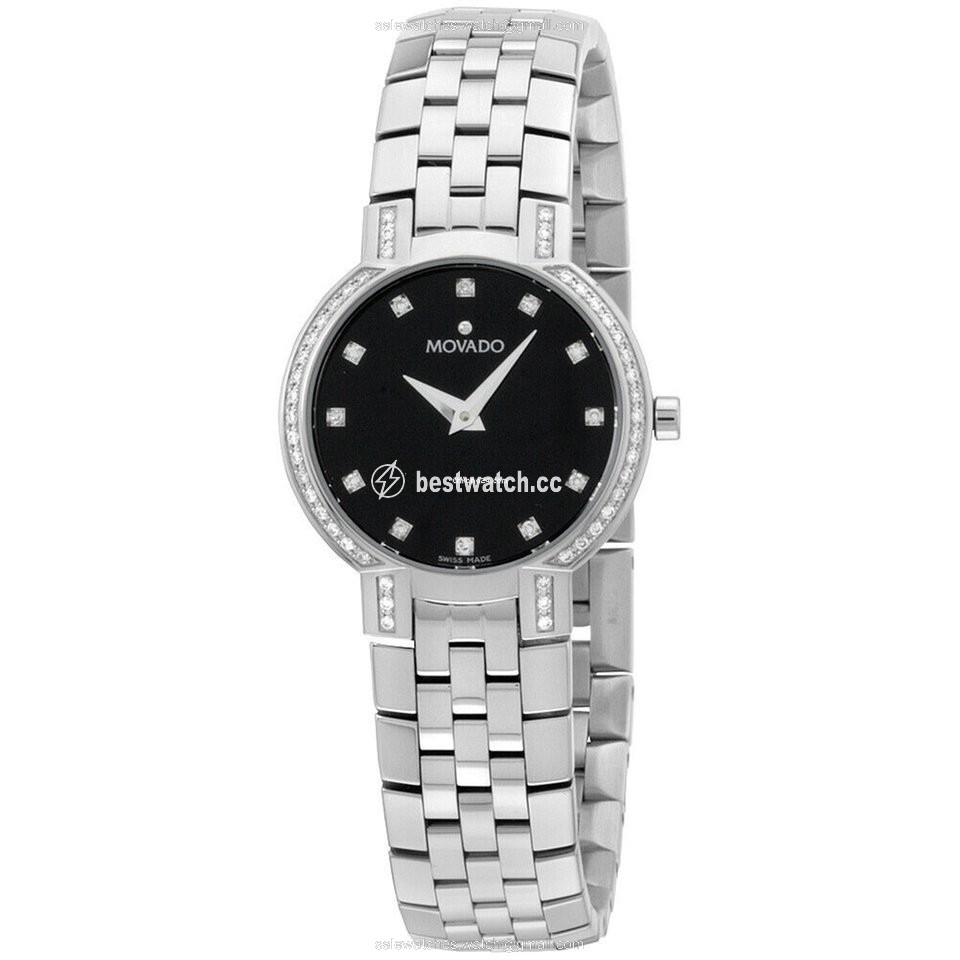 Movado Faceto Quartz Steel 0605586-SDB