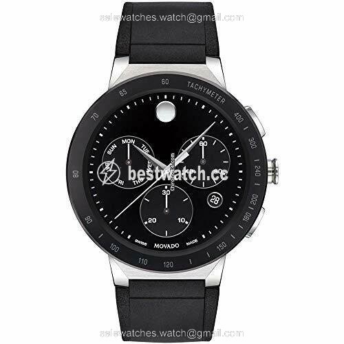 Movado Sapphire Mens watch Unisex Quartz Steel 607240-SDB
