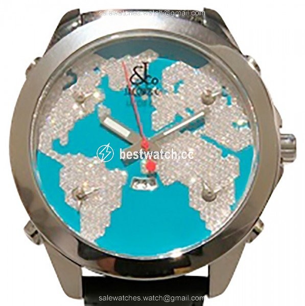 Jacob & Co. Five Time Zone Quartz Steel JC-47STQ