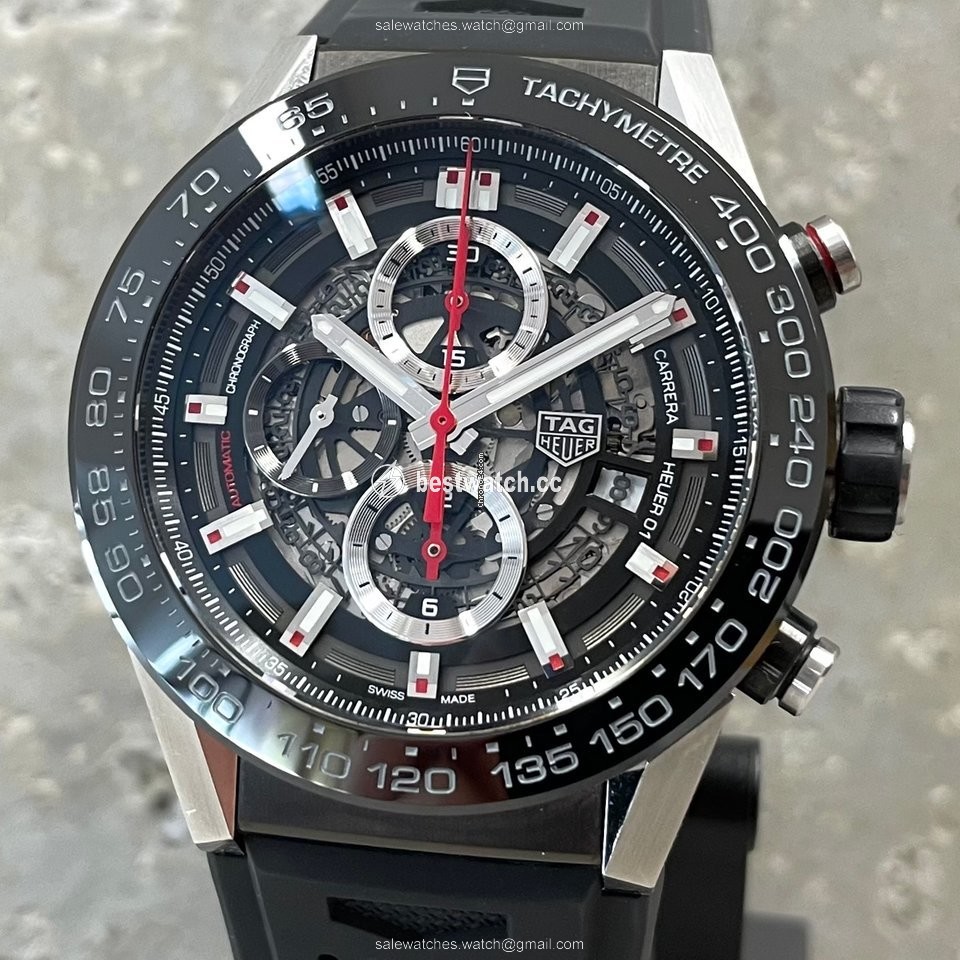 TAG Heuer Carrera Calibre HEUER 01 Mens watch Unisex Automatic Steel CAR2A1Z-0