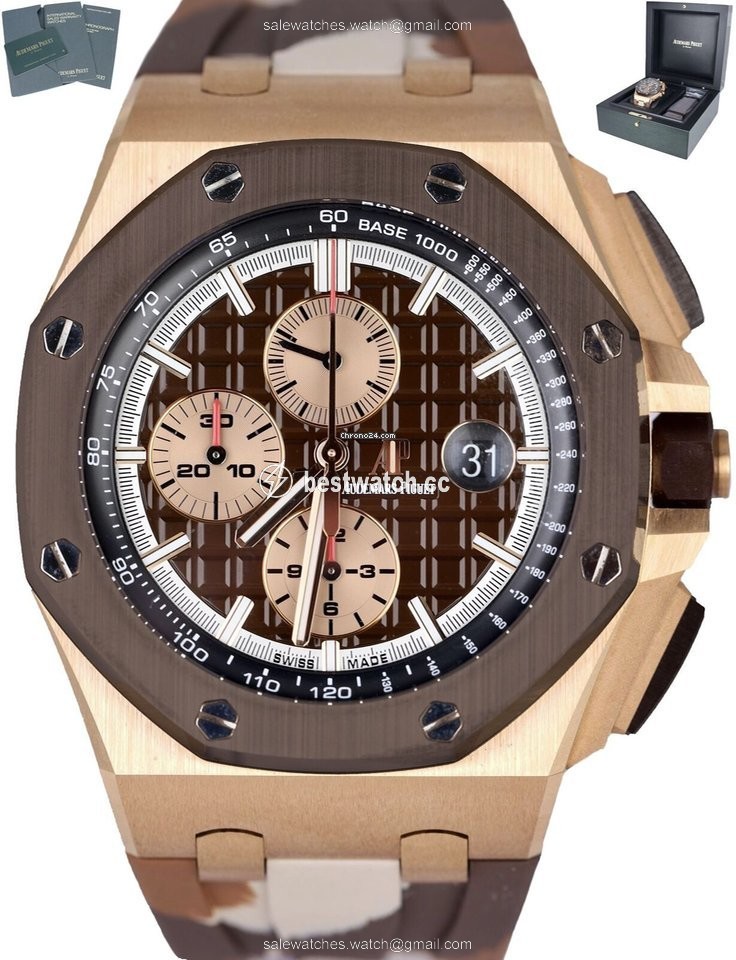 Audemars Piguet Royal Oak Offshore Chronograph Mens watch Unisex Automatic Rose gold 26401RO.OO.A087CA.01