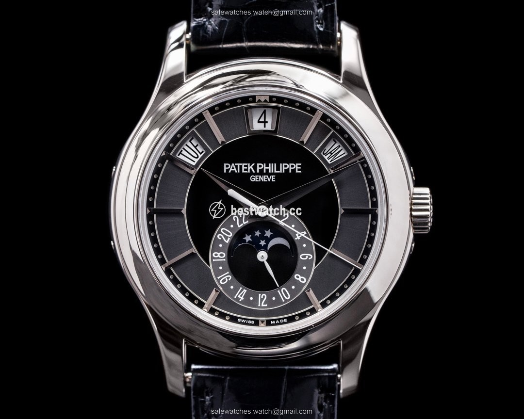 Patek Philippe Annual Calendar Mens watch Unisex Automatic White gold 5205G-010