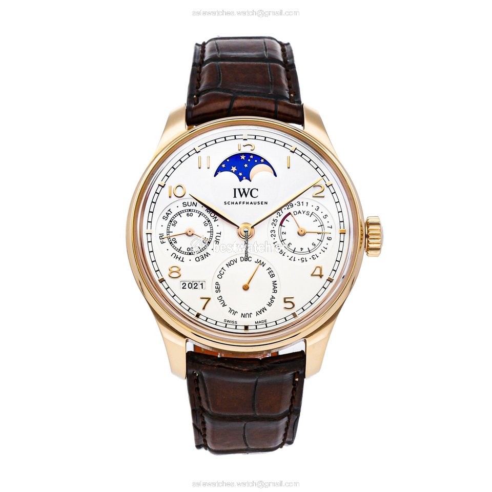 IWC Portuguese Perpetual Calendar Mens watch Unisex Automatic Rose gold IW5033-02