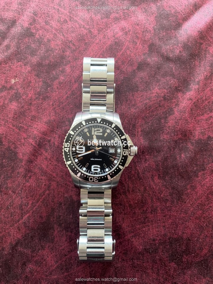 Longines HydroConquest Mens watch Unisex Quartz Steel L3.640.4.56.6