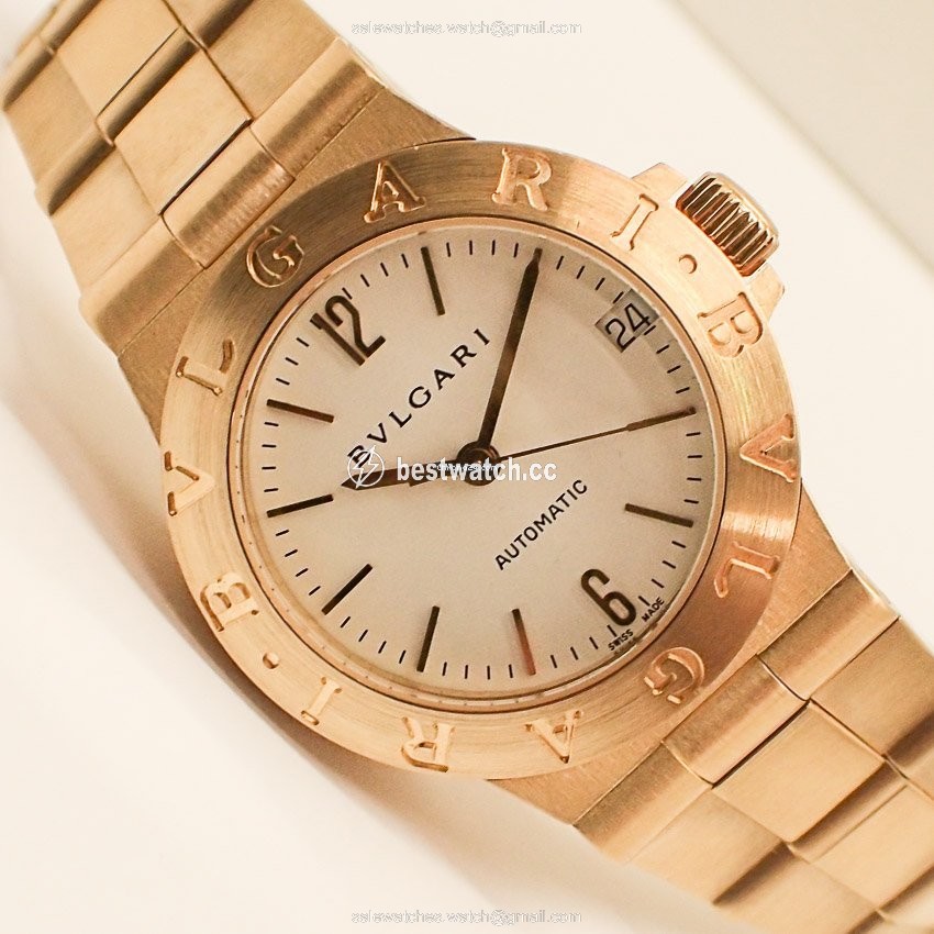 Bulgari Diagono Womens watch Automatic Yellow gold LCV 29 G