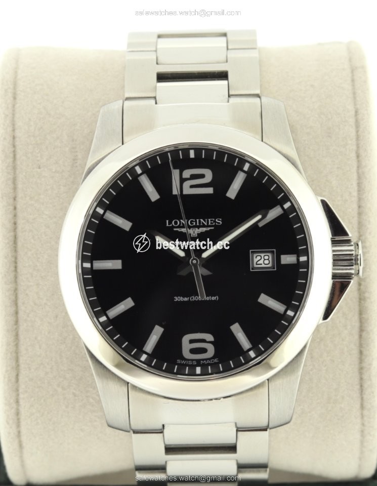 Longines Conquest Mens watch Unisex Quartz Steel L3.759.4.58.6