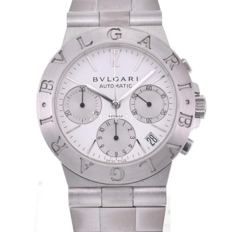 Bulgari Diagono Mens watch Unisex Automatic White gold CHW35G AUTO