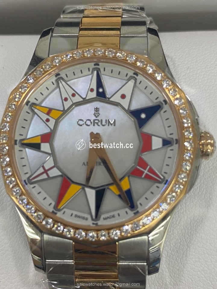 Corum Admirals Cup Womens watch Automatic Gold Steel 400.100.29 V200 BL12