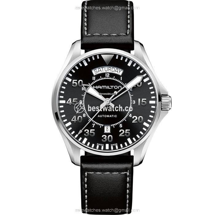 Hamilton Khaki Pilot Day Date Mens watch Unisex Automatic Steel H64615735