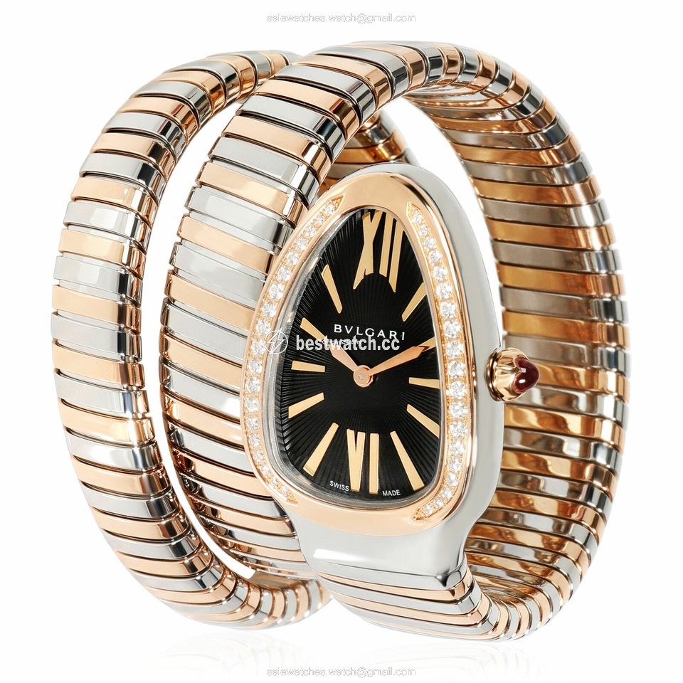 Bulgari Serpenti Womens watch Quartz Gold Steel 102099 SP 35 SPG