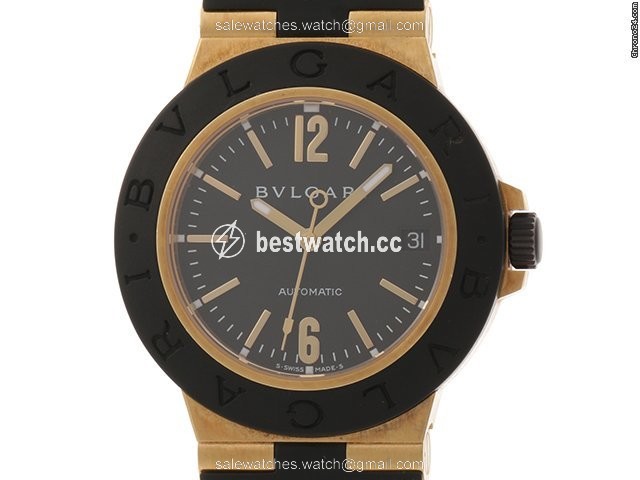 Bulgari Diagono Mens watch Unisex Automatic Yellow gold AL38G