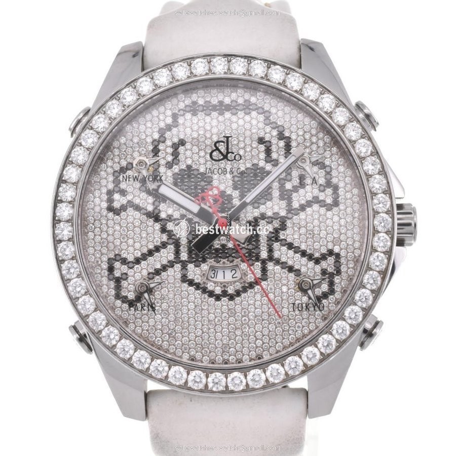 Jacob & Co. Mens watch Unisex Quartz Steel JC-SKULLD