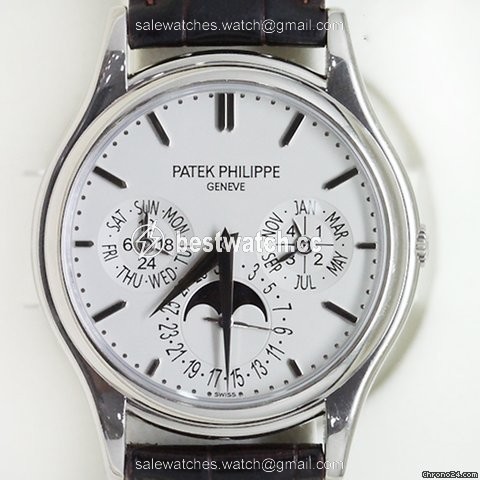 Patek Philippe Perpetual Calendar Mens watch Unisex Automatic White gold 5140G