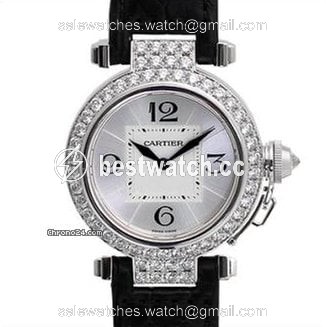 Cartier Pasha Womens watch Quartz White gold WJ11922G