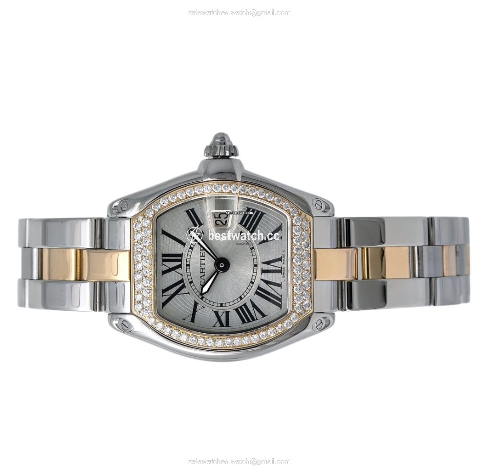 Cartier Roadster Womens watch Quartz Gold Steel W62026Y4