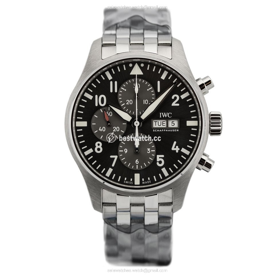 IWC Pilot Spitfire Chronograph Mens watch Unisex Automatic Steel IW377719
