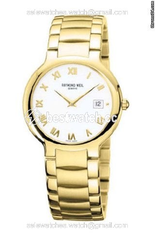 Raymond Weil Mens watch Unisex Quartz Gold Steel 5592-P-00308