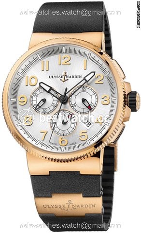 Ulysse Nardin Marine Chronograph Mens watch Unisex Automatic Rose gold 1506-150-3.61
