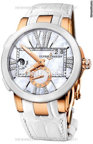 Ulysse Nardin Executive Dual Time Lady Womens watch Automatic Rose gold 246-10-391