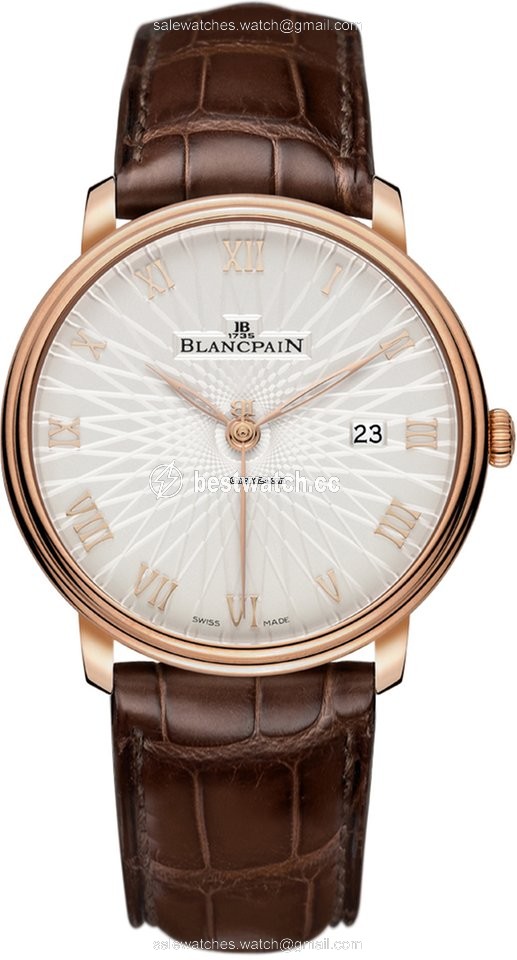 Blancpain Villeret Ultra-Slim Mens watch Unisex Automatic Rose gold 6651c-3642-55a