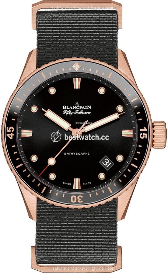 Blancpain Fifty Fathoms Bathyscaphe Mens watch Unisex Automatic Rose gold 5000-36s30-naba