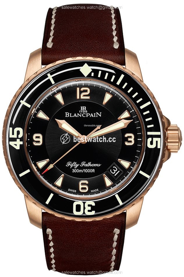 Blancpain Fifty Fathoms Mens watch Unisex Automatic Rose gold 5015a-3630-63b