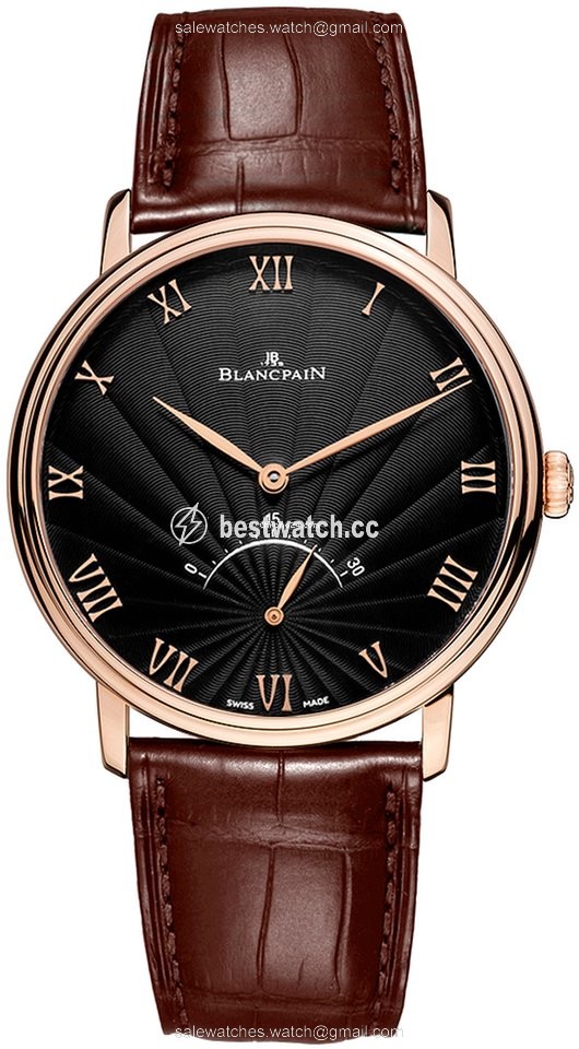 Blancpain Villeret Ultra-Slim Mens watch Unisex Automatic Rose gold 6653-3630-55b