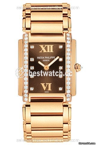 Patek Philippe Twenty~4 Womens watch Quartz Rose gold 4908.11R