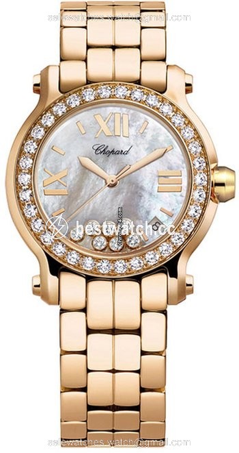 Chopard Happy Sport Womens watch Quartz Rose gold 277481-5001